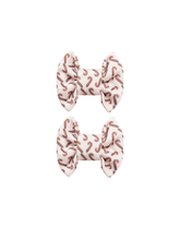 Candy Cane Bow Clips